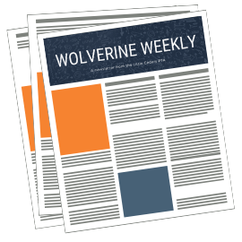 Newspaper titled Wolverine Weekly