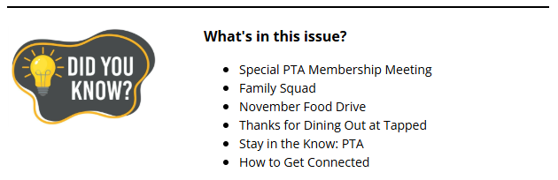 article table of contents