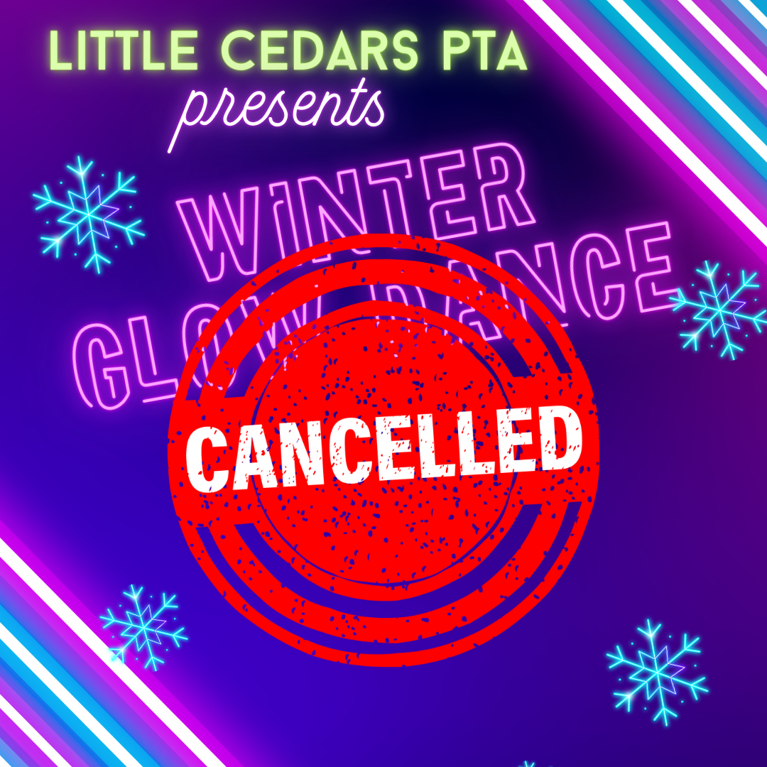 Glow dance ad with sticker that says cancelled