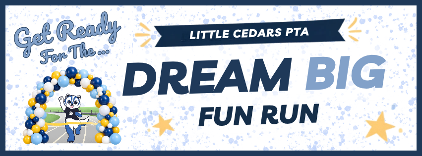 Get ready for the Dream Big Fun Run with Wolvie mascot winning a race