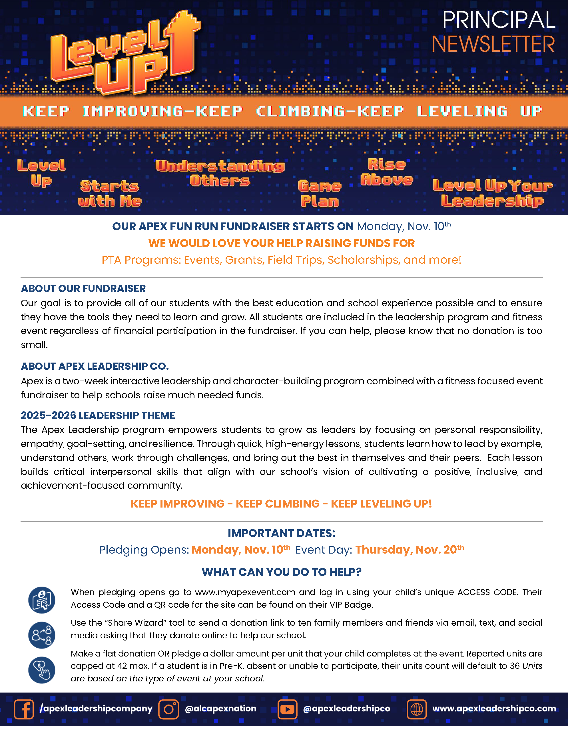 Apex newsletter image